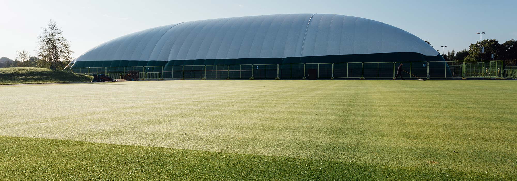 Grass Tennis Court Construction Photo